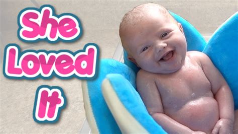 Newborn Baby Girl Gets Her First Bath Youtube