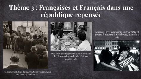 Thème 3 Françaises Et Français Dans Une République Repensée