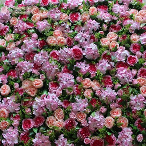Flower All Over Gulf Artificial Flower Wall For Backdrop Wedding