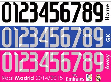 Soccer Jersey Number Fonts Cggreenway