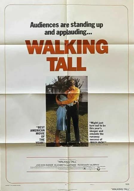 Walking Tall Original X Sheet Movie Poster Joe Don Baker Cult Classic Picclick