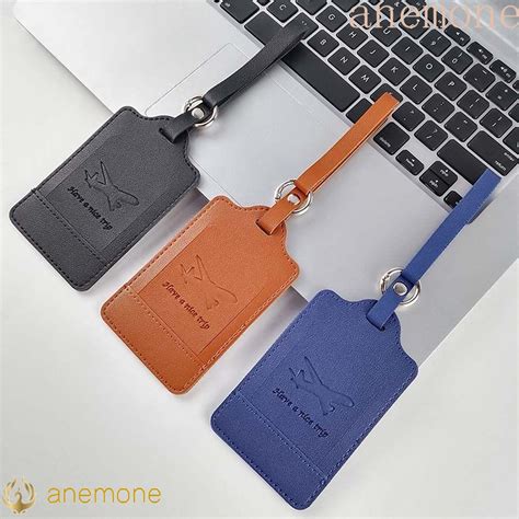 Anemone Luggage Tag Women Portable Handbag Label Airplane Check In