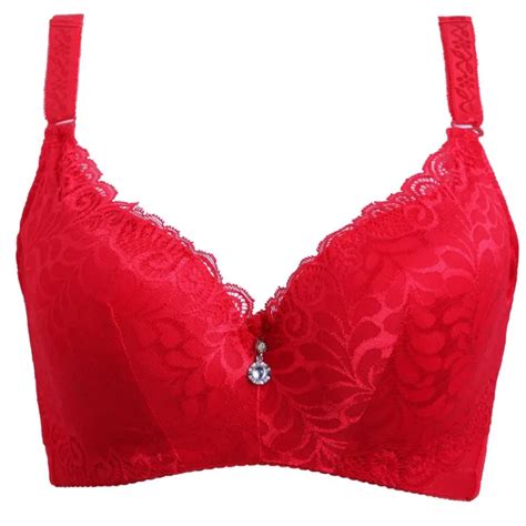 New D Cup Lace Push Up Bra For Plus Size Women 36 38 40 42 Women Large Cup Bras Brassiere In