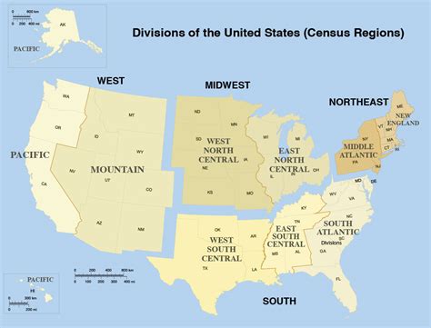 The Five Regions Of The Us