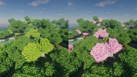 Fresh Leaves Blossoms Minecraft Texture Pack
