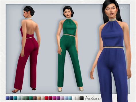 Nadine Jumpsuit By Sifix At Tsr Sims 4 Updates