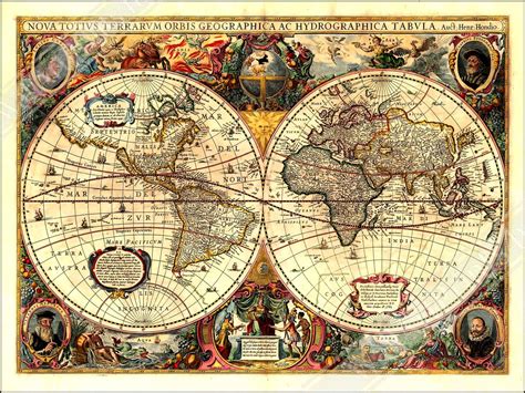 Discover The Charm Of Old World Map Prints A Guide To Decorating Your Home World Map Colored