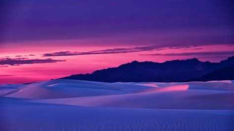 White Desert Field Sunset Mountains Sky Landscape Hd Wallpaper