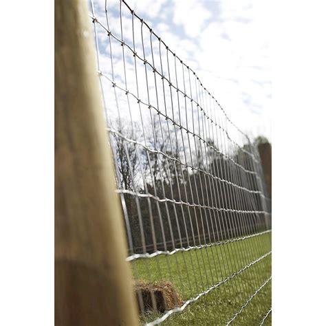 Shop Red Brand Actual 100 Ft X 4 Ft Field Fence Silver Steel Woven