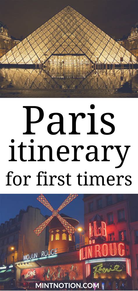 6 Day Paris Itinerary For First Time Visitors Paris Itinerary Paris