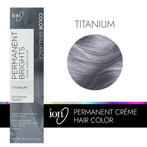 Ion Permanent Brights Creme Hair Color Titanium Permanent Hair Color