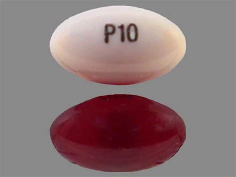 Pill Finder P10 Red Elliptical Oval