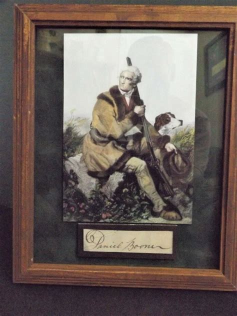 Daniel Boone Frontiersman And Pioneer Cut Signature