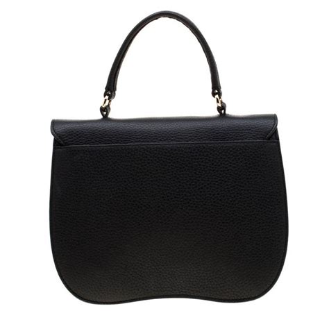 Furla Black Leather Ducale Top Handle Bag For Sale At 1stdibs