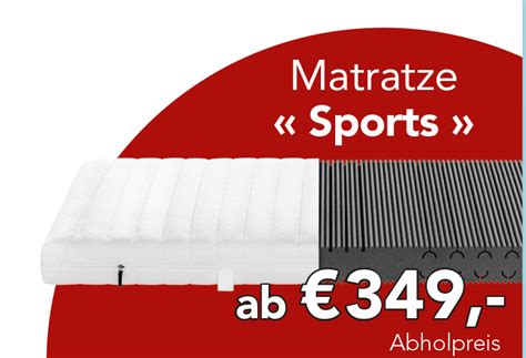 Neben öffnungszeiten, adresse und telefonnummer, bieten wir auch eine route zum geschäft und erleichtern euch so den weg zur nächsten filiale. Matratze "Sports" - Schlafstudio Freising
