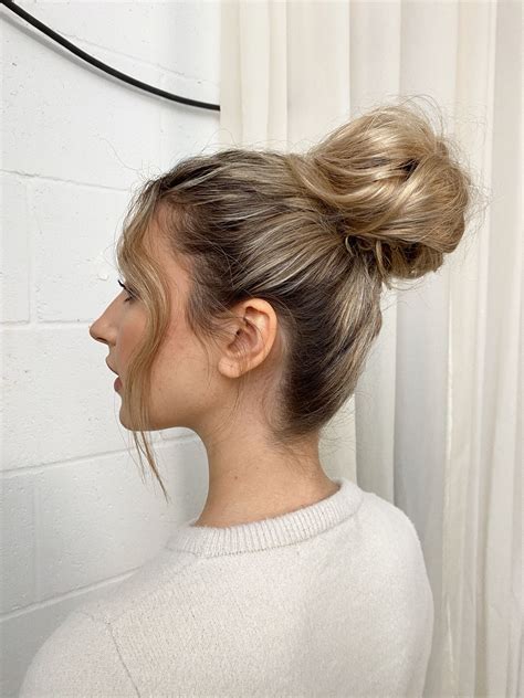 Messy Bun Aesthetic In 2021 Luxy Hair Extensions Human Hair Clip Ins