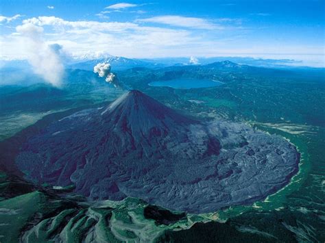 Karymsky Volcano In Kamchatka Peninsula Russia Volcano