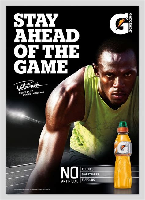 This Ad Was Created From Gatorade This Ad Includes A Famous Person This Ad Has Words That Say