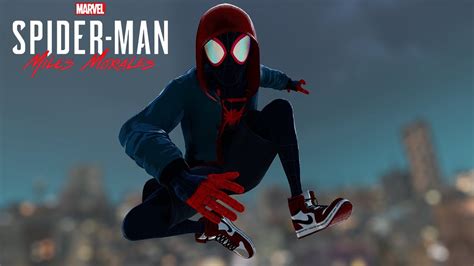 Spider Man Miles Morales Pc Into The Spider Verse Leap Of Faith Suit