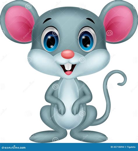 Dessin Animé Mignon De Souris Illustration de Vecteur - Illustration du