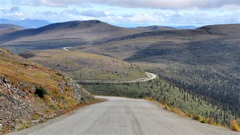 Top Of The World Highway Yukon Territory Canada Yukon Territory