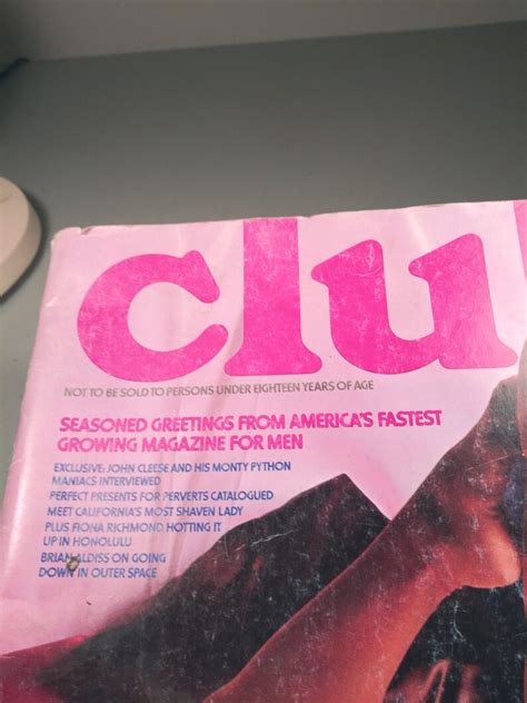 Club Magazine Adult Magazine Special Holiday Etsy