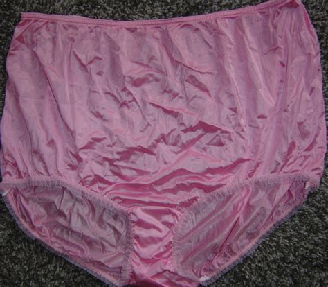 Sold Vintage Penneys Adonna Silky Nylon Sissy Pink Panties Usa Made Sz 46xxl
