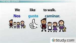 Gustar Conjugation And Example Sentences Lesson Study Com