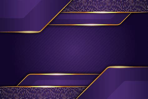 Luxury Background Purple Overlapped Layer With Elegant Glow Golden