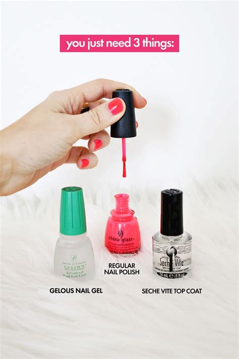 The beauty of gel manicures is that they last for weeks. Do Your Own Gel Manicure at Home! - A Beautiful Mess