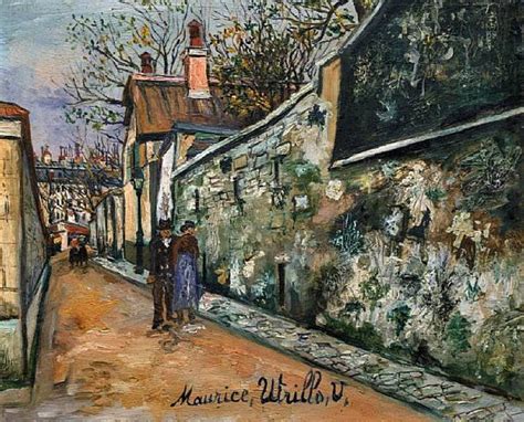Maurice Utrillo Paris Painting Tuttart Pittura