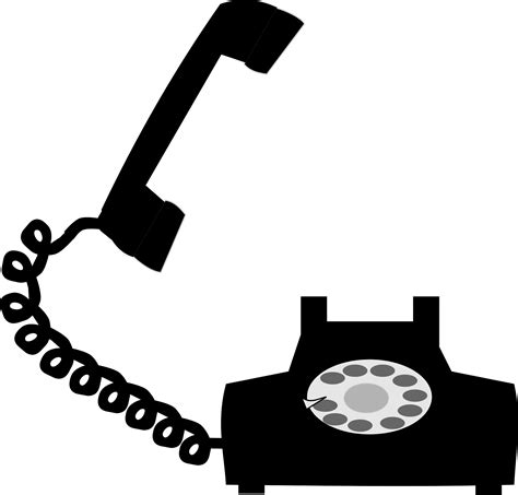 Rotary Dial Telephone Images Clipart