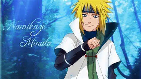 Yondaime Hokage Minato Namikaze Naruto Blue Background Hd Minato