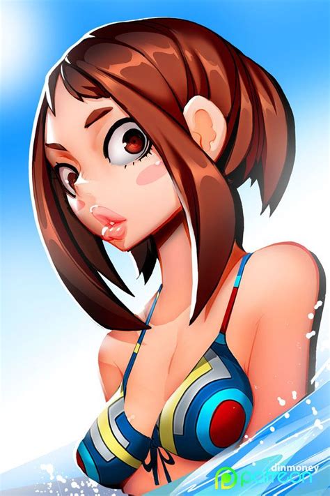 Uraraka Edited By Dinmoney Swimsuit Contest Art Anime