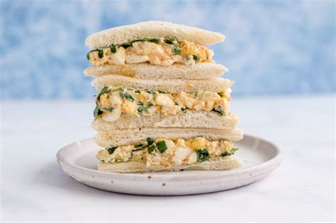 Watercress Egg Salad Tea Sandwiches Recipe