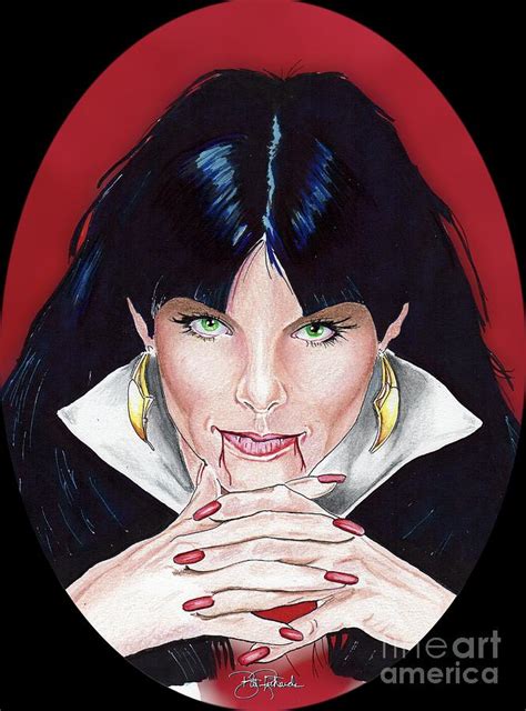 Vampirella Drawing By Bill Richards Fine Art America