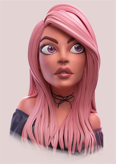 Artstation Candy Nabil Chequeiq Character Modeling Concept Art