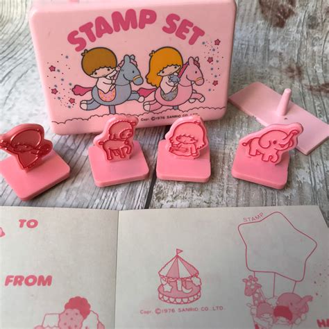 Vintage Little Twin Star Stamper Set Sanrio 1980s Etsy