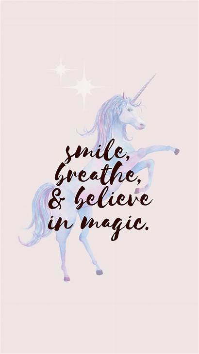 Unicorn Wallpapers Smile Desktop Mobile Believe Magic
