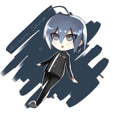 Saihara Shuichi Chibi Fanart Uwu Danganronpa Amino