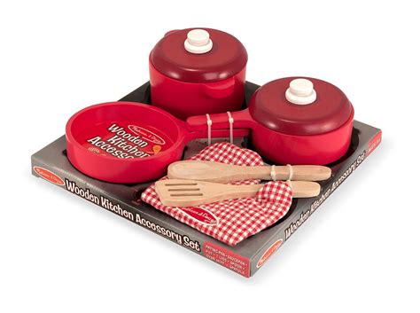 Melissa And Doug Deluxe Wooden Kitchen Accessory Set Melissa