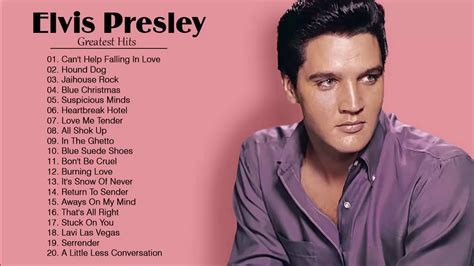 Las 30 Mejores Canciones De Elvis Presley Elvis Presley Sus Mejores