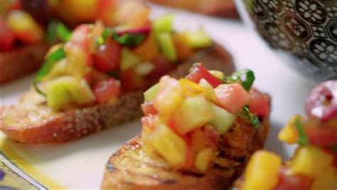 This simple bruschetta recipe with tomato and fresh basil is best when you use fresh, room temperature tomatoes. Valerie's Tomato Bruschetta | Food Network