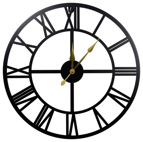Kiera Grace Round Antique Lee Decorative Metal Wall Clock 235x235