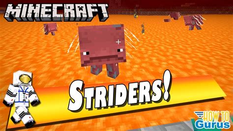 How You Can Find And Ride The New Strider Mob Minecraft Java Edition Youtube