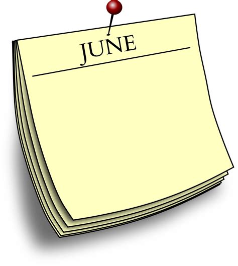 Calendar Clipart June Bulletin Board June Clipart Fathers Clip