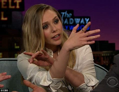 Elizabeth Olsen Gives A Lesson In Handography Daily Mail Online