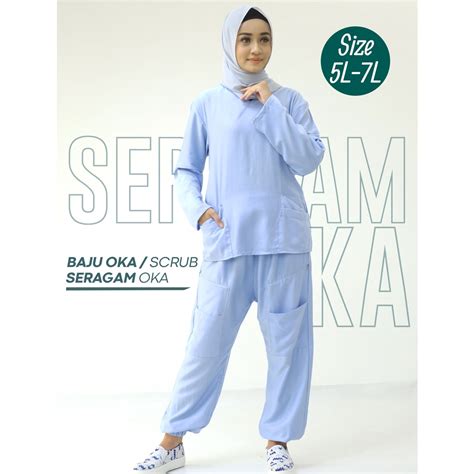 Jual Baju Joger Oka Baju Jaga Baju Ok Lengan Panjang Size 5l 7l Shopee Indonesia