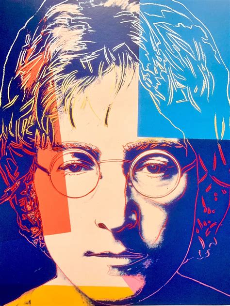 1990 Andy Warhol John Lennon Official Original Etsy