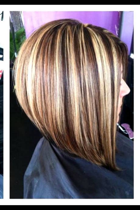 Stacked medium length haircuts